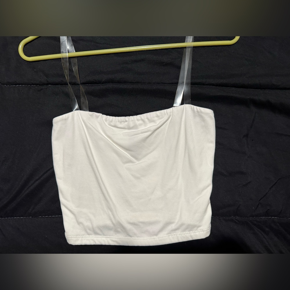white cropped tank. size small